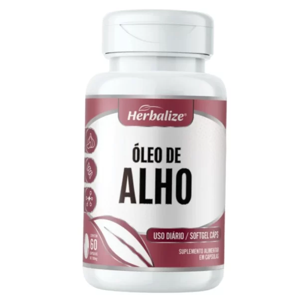 Óleo de Alho 60 cápsulas 500mg