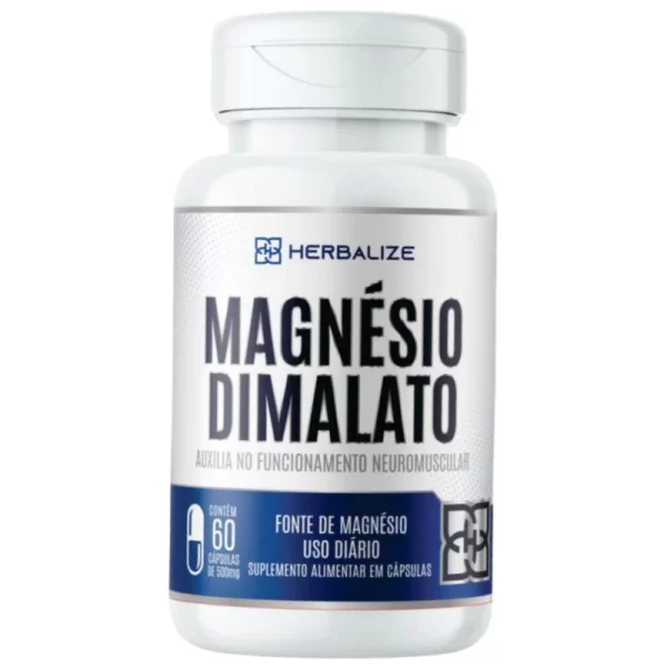 Magnésio Dimalato 60 cápsulas 500mg