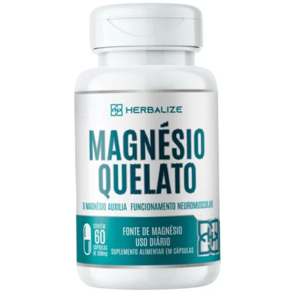 Magnésio Quelato 60 cápsulas 500mg