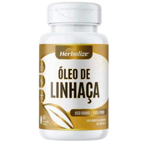 Oleo de Linhaça 60 cápsulas 500mg