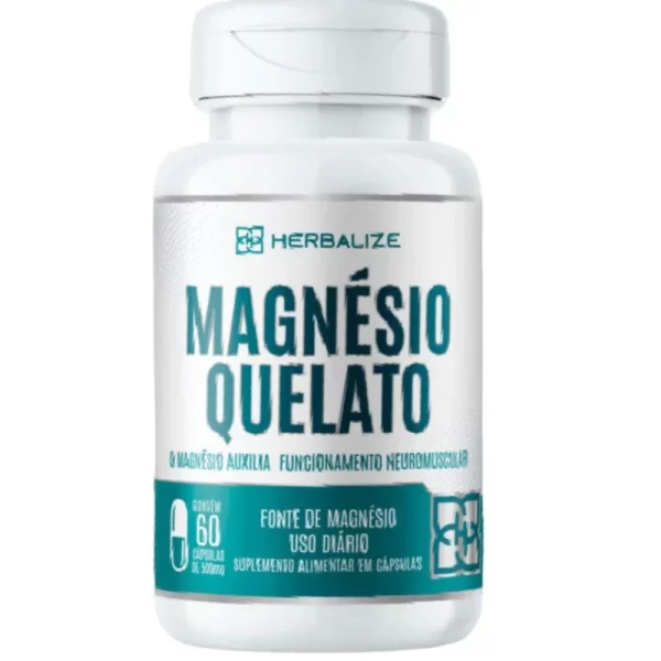 Magnésio Quelato 60 cápsulas 500mg