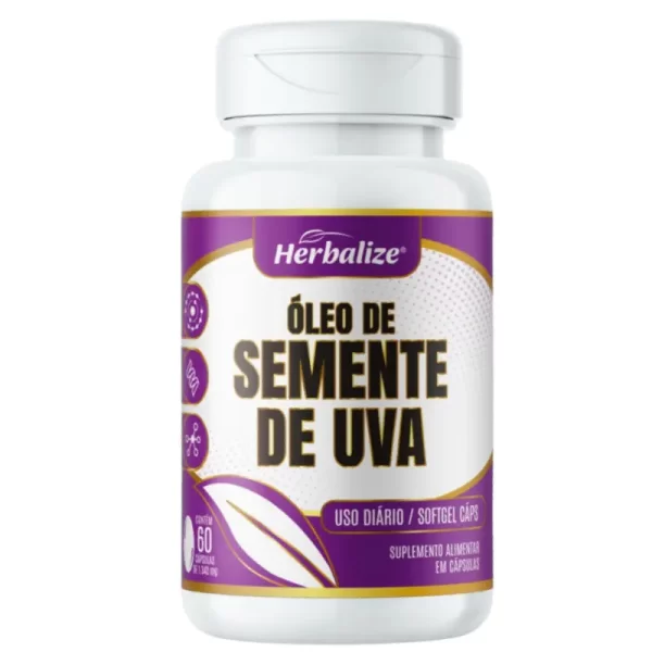 Óleo de Semente de Uva 60 cápsulas 1000mg